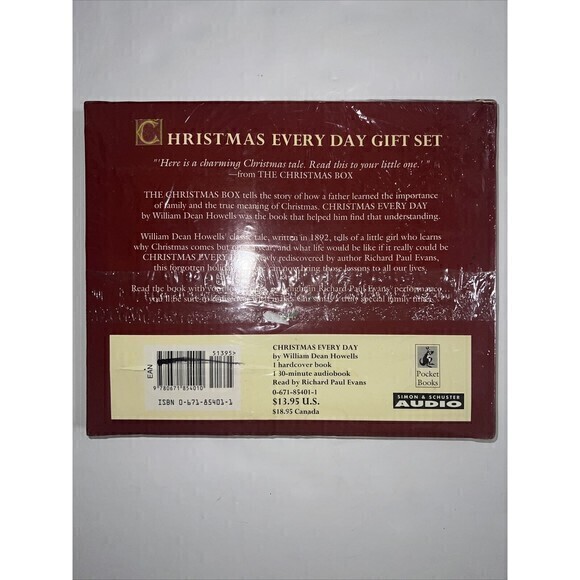Christmas Every Day‎ Deluxe Gift Set By Wm. Dean Howells Book Audiobook W/Carols - Picture 2 of 3